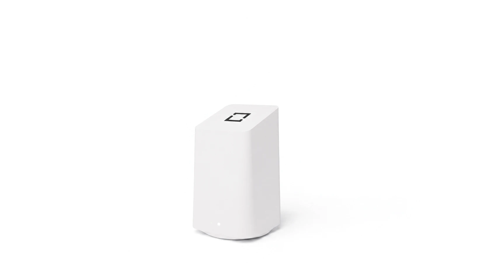 Garage Guardian Air hub, a white tower-shaped Wi-Fi hub
